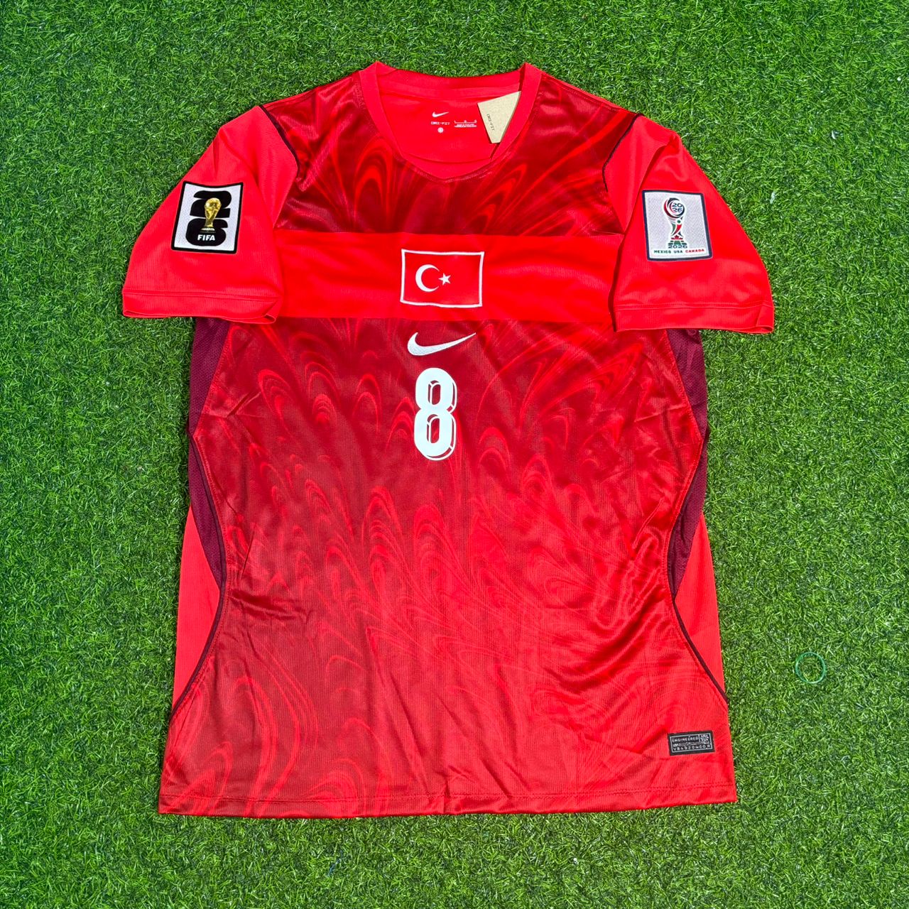 Arda Güler Türkei 2026 Weltmeisterschaft Heim Rot Kinder Fußballtrikot