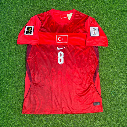 Arda Güler Türkei 2026 Weltmeisterschaft Heim Rot Kinder Fußballtrikot