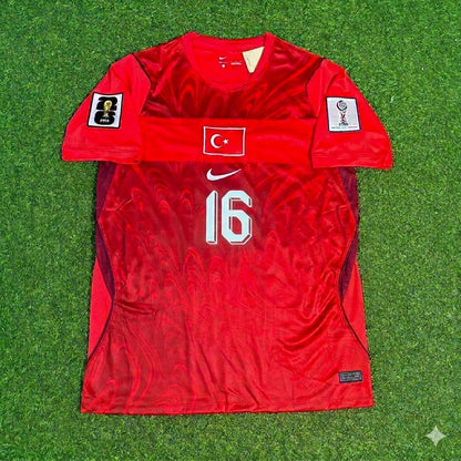 İsmail Yüksek #16 Turkey Türkiye - World Cup 2026 - Home Red - Jersey Trikot - Maillot Maglia