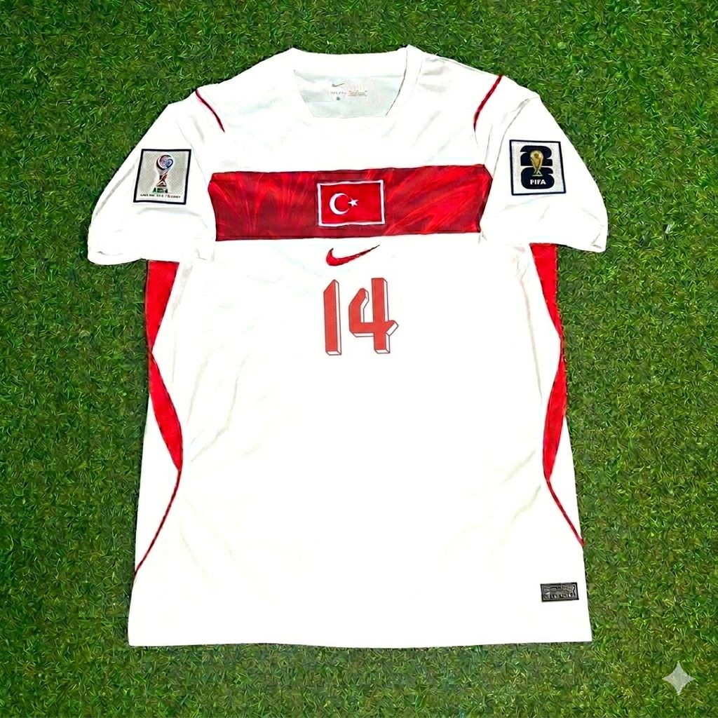 Abdülkerim Bardakçı #14 Turkey Türkiye - Coupe du Monde 2026 - Extérieur Blanc - Maillot Trikot - Maillot Maglia