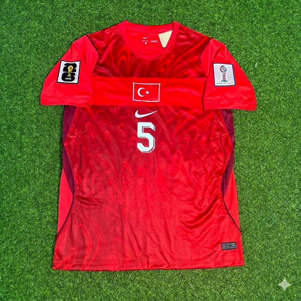 Salih Özcan #5 Turkey Türkiye - World Cup 2026 -Home Red- Jersey Trikot - Maillot Maglia