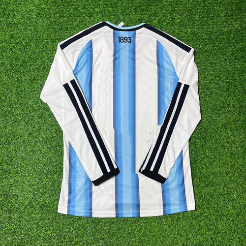 Kit de Maillot de Football à Manches Longues Argentine Coupe du Monde 2026