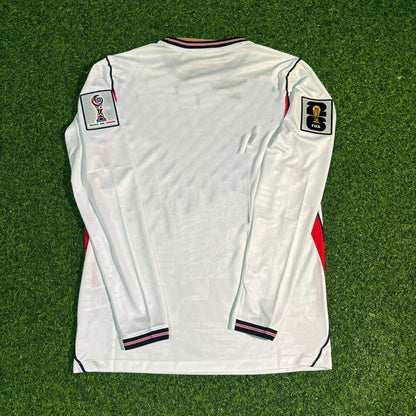 Maillot domicile blanc à manches longues Angleterre Coupe du Monde 2026