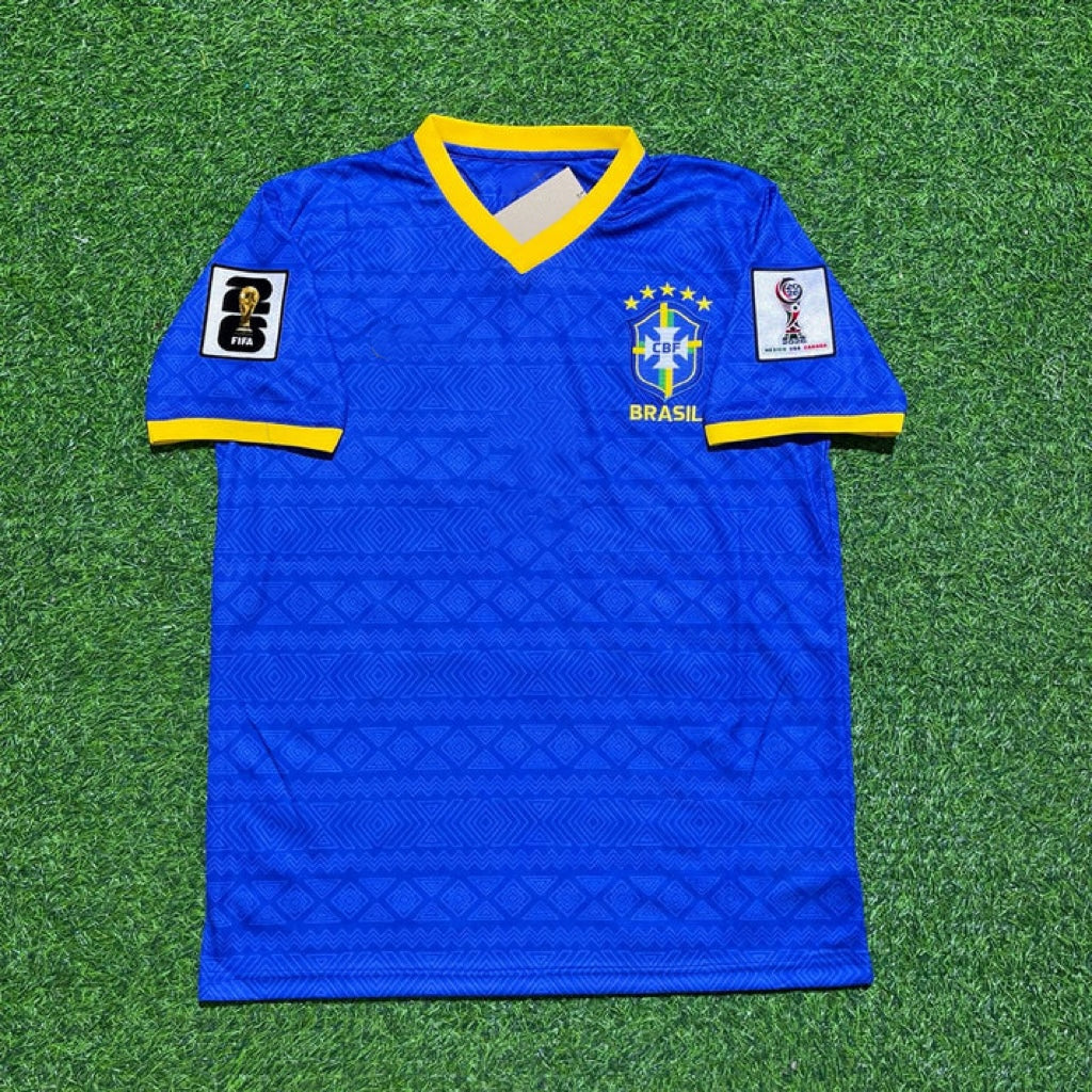 Maillot de foot Neymar Jr 10 Brésil Coupe du Monde 2026 Bleu Nouvelle Saison