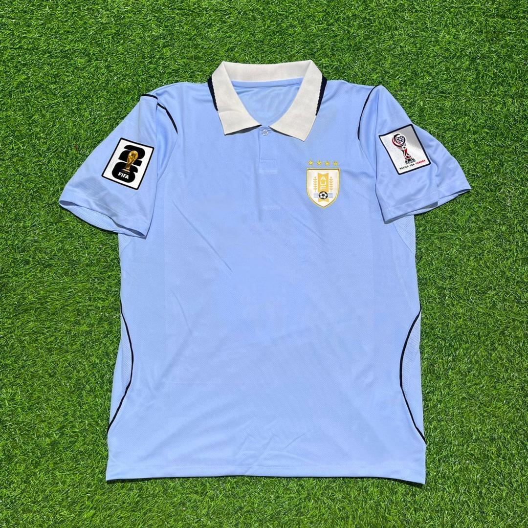 Maximiliano Araújo #20 Uruguay 2026 World Cup Home Sky Blue Jersey