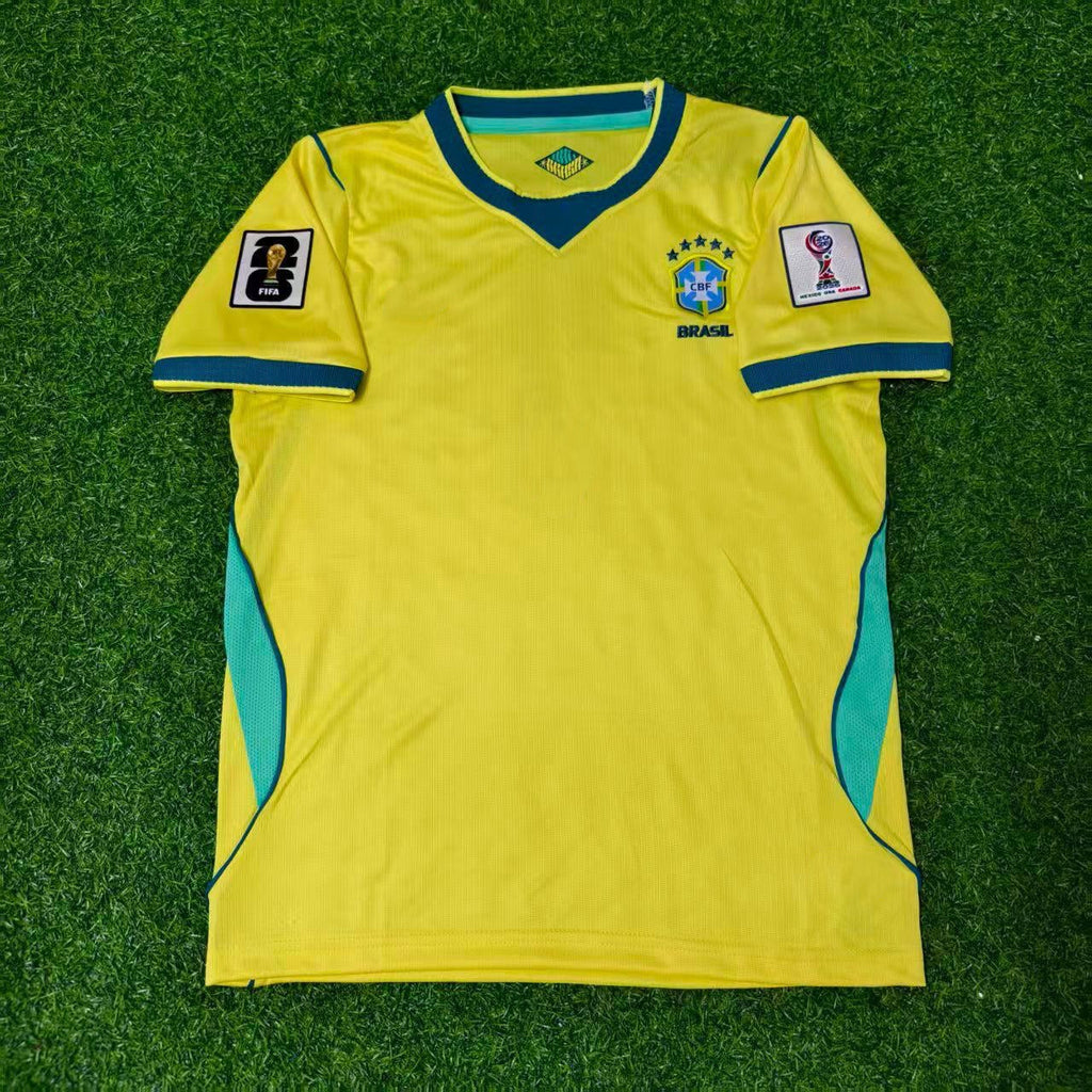 Neymar Jr. #10 Brazil 2026 World Cup Yellow Home Football Jersey