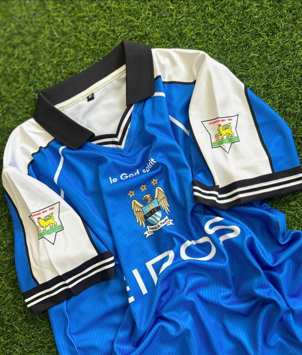 Haaland Manchester City Blue  Retro Jersey