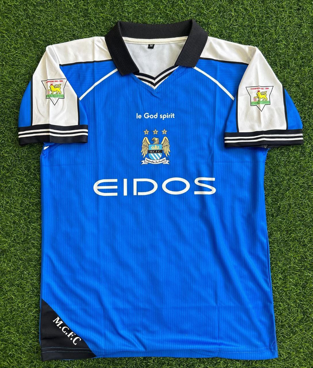 Haaland Manchester City Blue  Retro Jersey