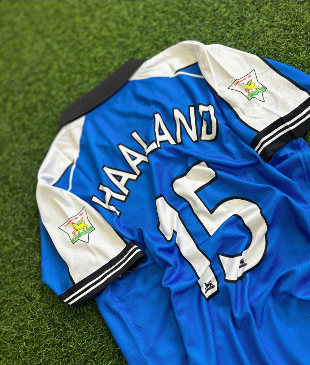 Haaland Manchester City Blue  Retro Jersey