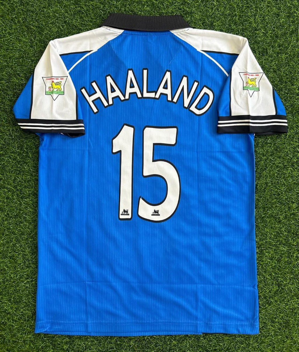 Haaland Manchester City Blue  Retro Jersey