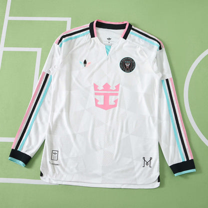 Inter Miami CF 2026-2027 Season Third White Long Sleeve Football Jersey Trikot Maillot
