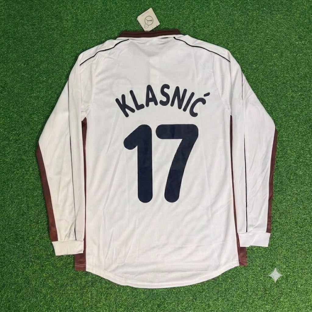 Ivan Klasnic FC St. Pauli 1999-2000 Long Sleeve Home Retro Football Jersey