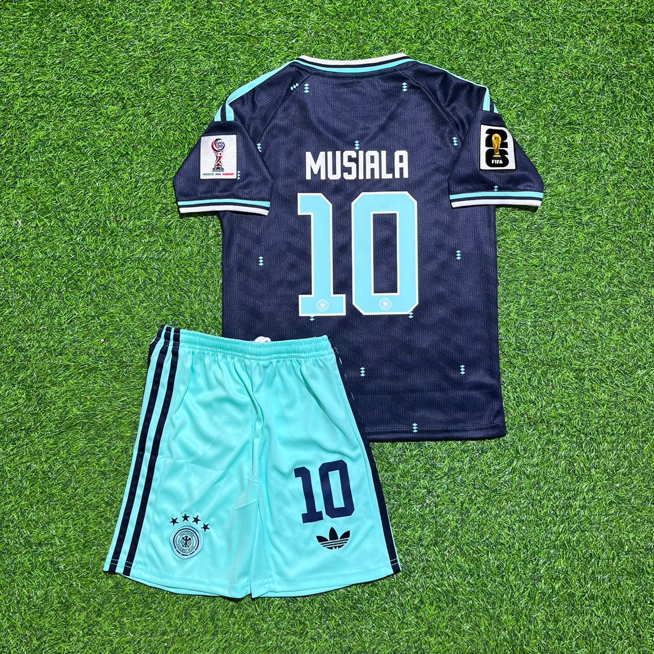 Jamal Musiala 10- Germany 2026 World Cup Kids  Football Jersey Kit
