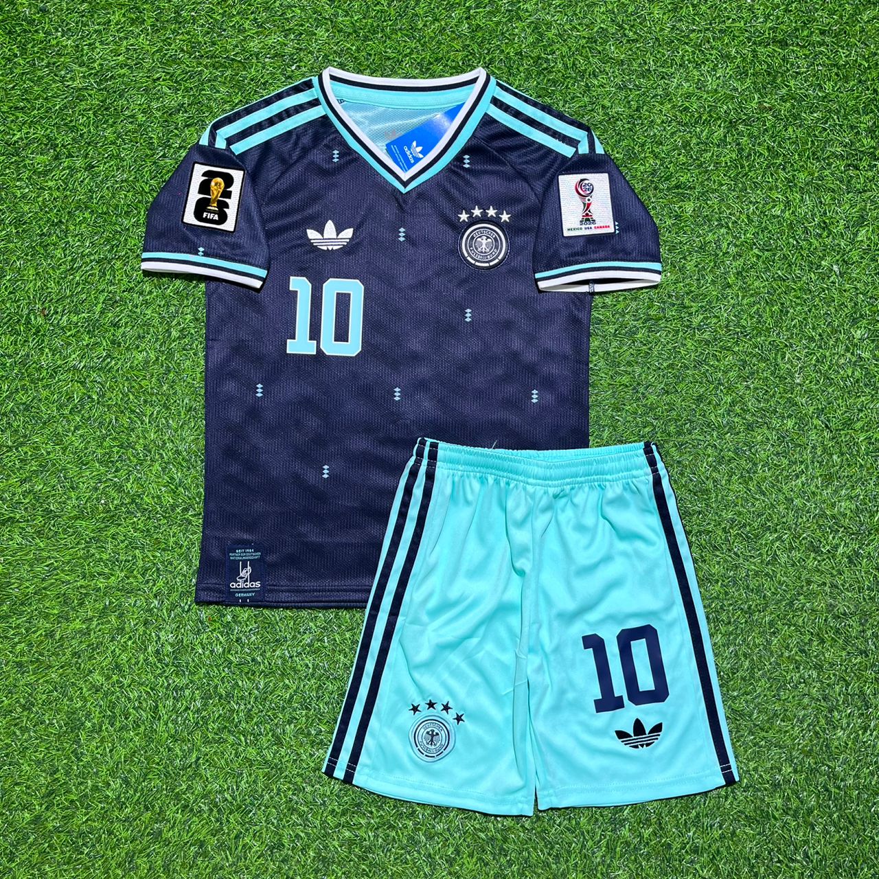 Jamal Musiala 10- Germany 2026 World Cup Kids  Football Jersey Kit