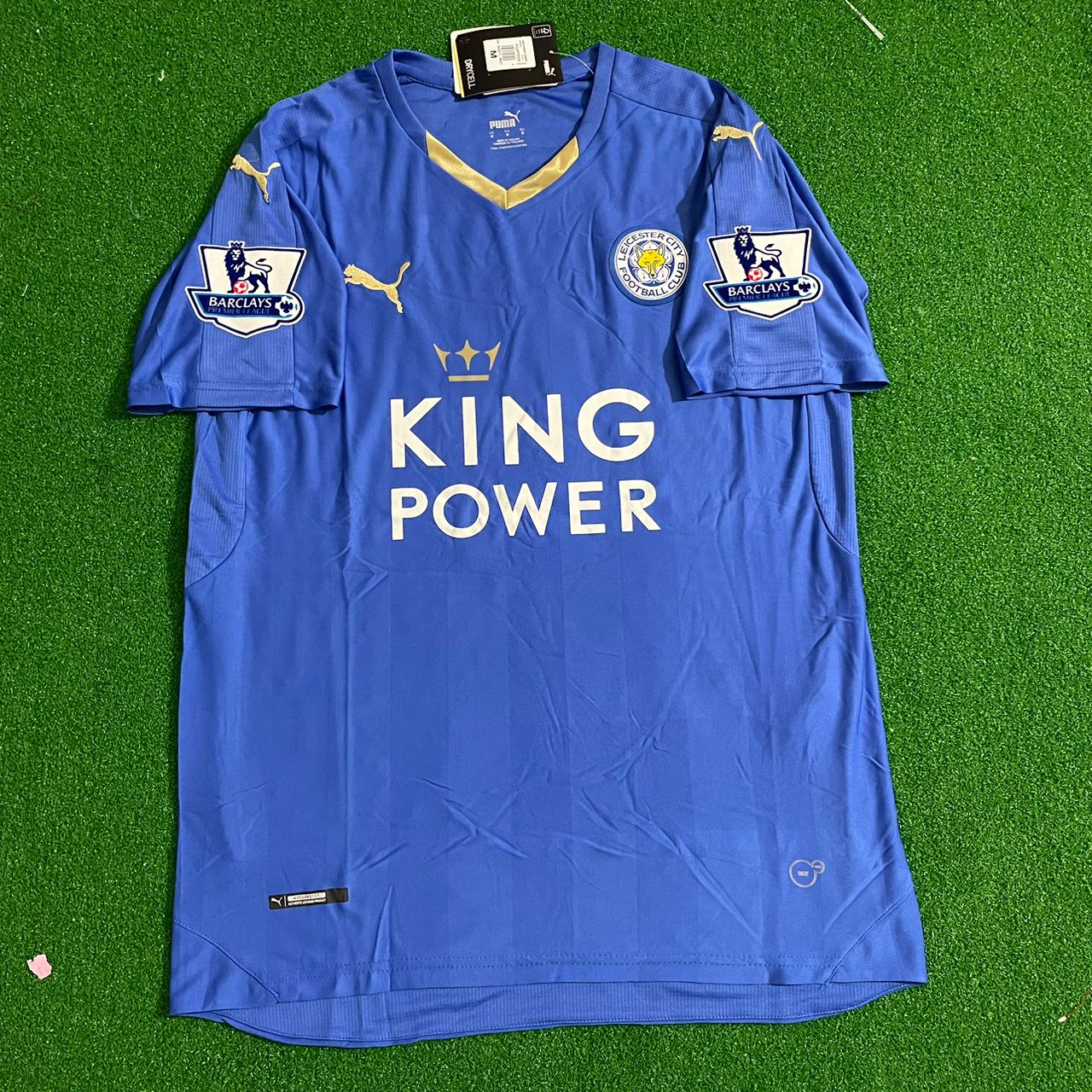 Jamie Vardy 9 - Leicester City 2016/17 Premier League Retro Kit Jersey Maillot Trikot Soccer Shirt