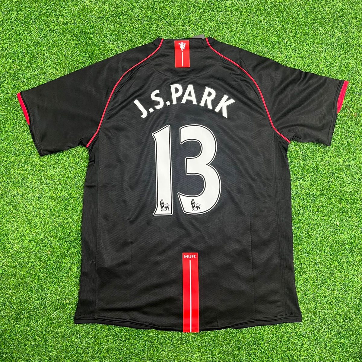Ji-Sung Park Manchester United 2007-2008 Camiseta Retro Negra Trikot Maillot