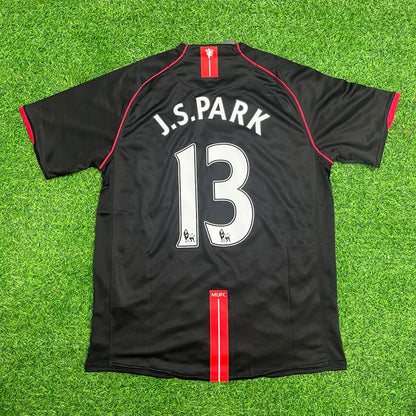 Ji-Sung Park Manchester United 2007-2008 Camiseta Retro Negra Trikot Maillot
