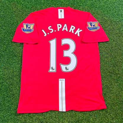 Ji-sung Park Manchester United 2007 2008 EPL Retro Rotes Trikot