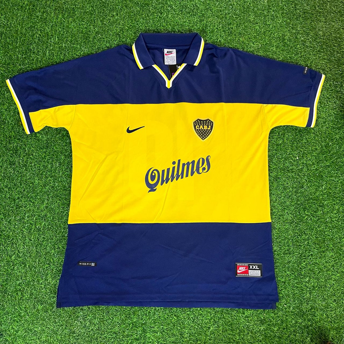 Juan Roman Riquelme Boca Juniors 1998-1999 Retro Football Jersey Trikot