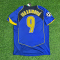 Zlatan Ibrahimovic Juventus 2004-2005 Blau Retro Trikot | Kit | Trikot | Maillot Fußballtrikot Fußballhemd