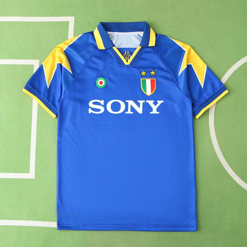 Juventus F.C. 1995-1996 Season  Away Retro Football Jersey Trikot Maillot