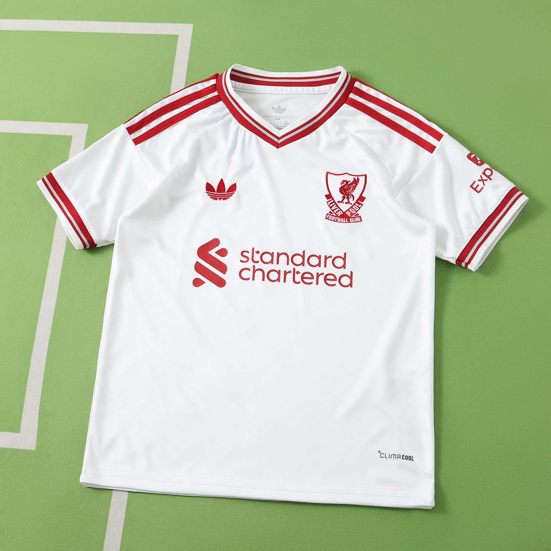 Liverpool 2026-2027 Season Kids Away White Football Jersey Trikot Maillot