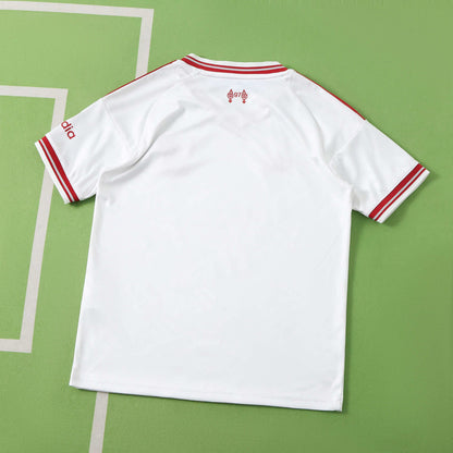 Liverpool 2026-2027 Season Kids Away White Football Jersey Trikot Maillot