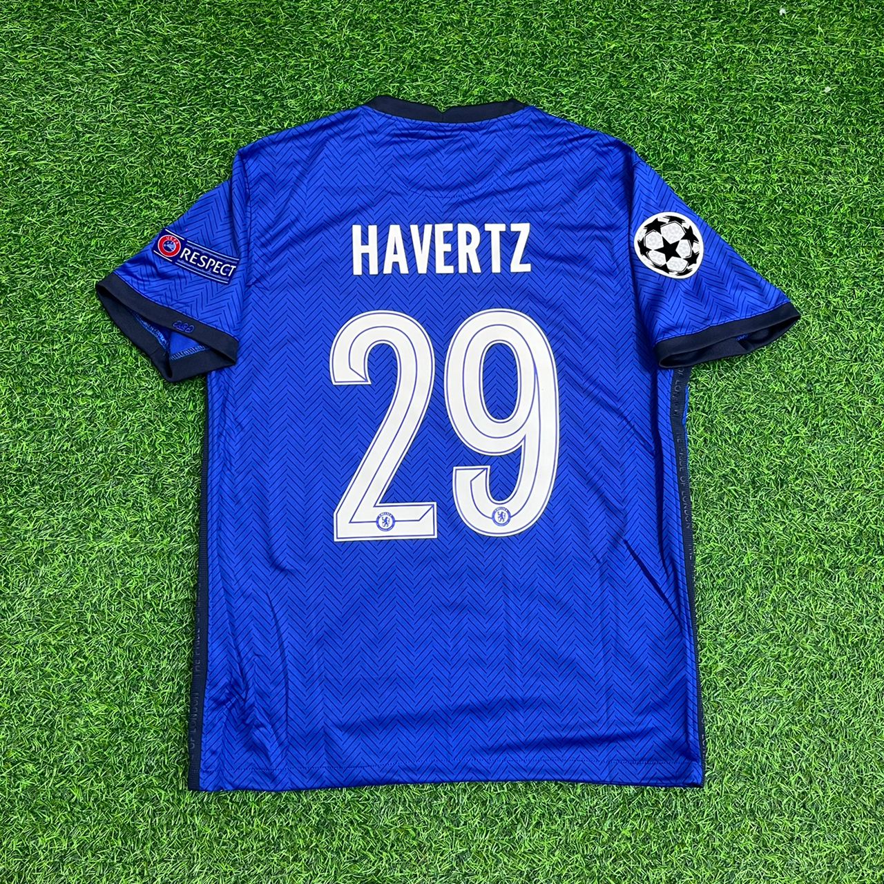 Kai Havertz Chelsea 2021 Champions League Final Porto Blue Retro Kit Jersey Trikot Maglia Soccer Shirt
