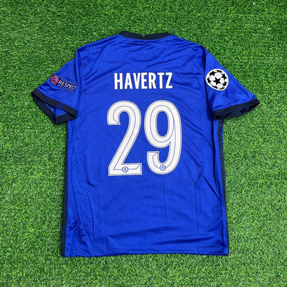 Kai Havertz Chelsea 2021 Champions League Final Porto Blue Retro Kit Jersey Trikot Maglia Soccer Shirt