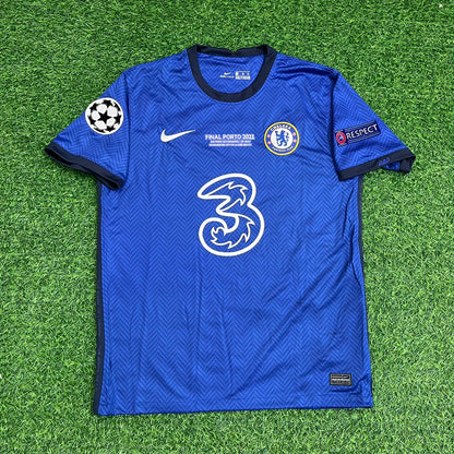 Kai Havertz Chelsea 2021 Champions League Final Porto Blue Retro Kit Jersey Trikot Maglia Soccer Shirt