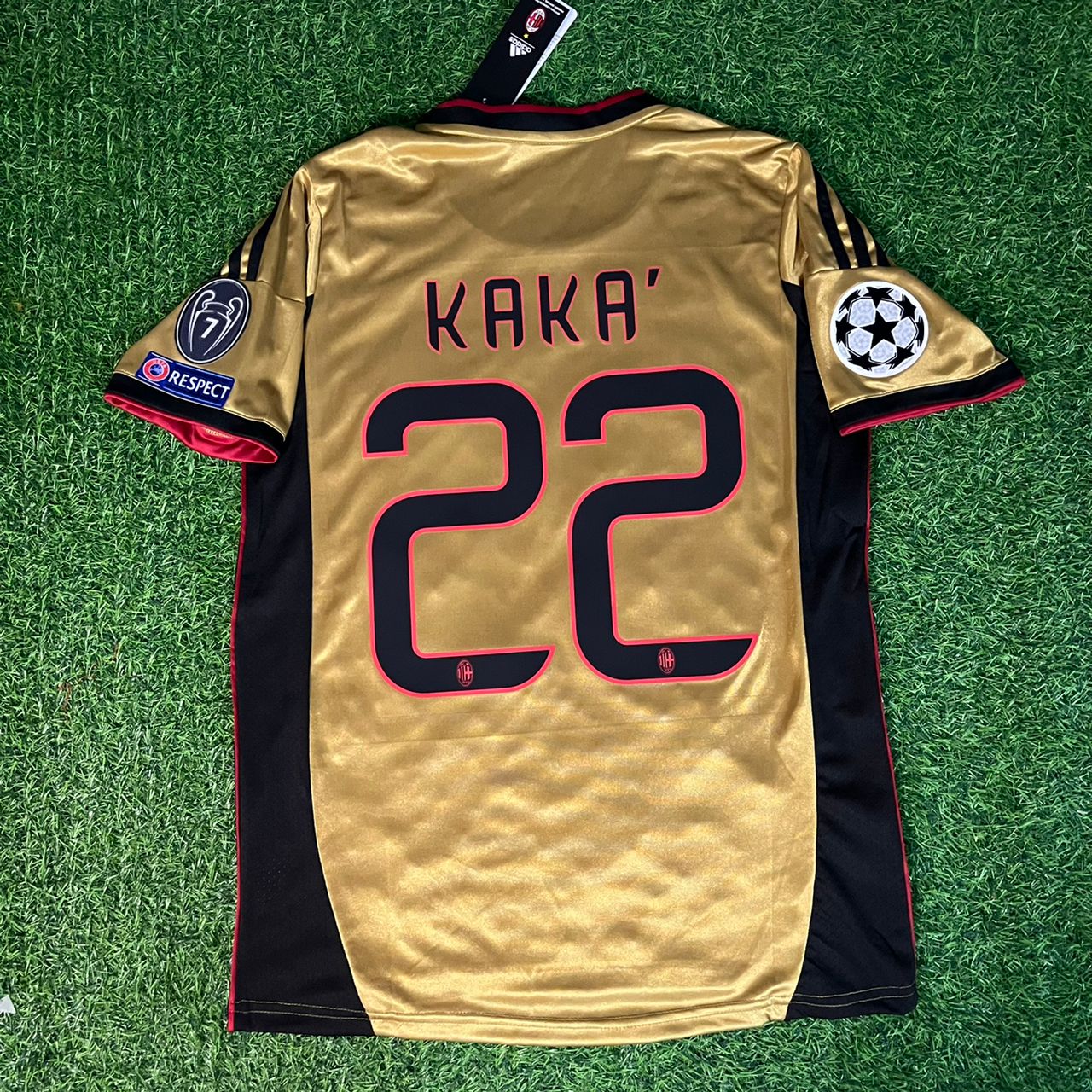 Kaká Leite 22 - AC Milan 2013/2014 Red Black Retro Jersey Trikot