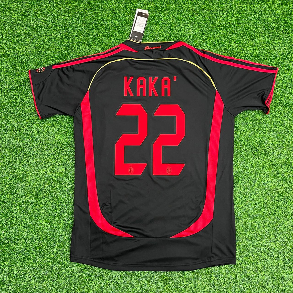 Kaká Leite AC Milan 2006-2007 Black Retro Soccer Kit Jersey