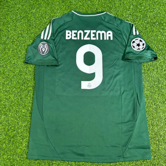 Karim Benzema #9 Real Madrid 2012-2013 Green Jersey Soccer Shirt