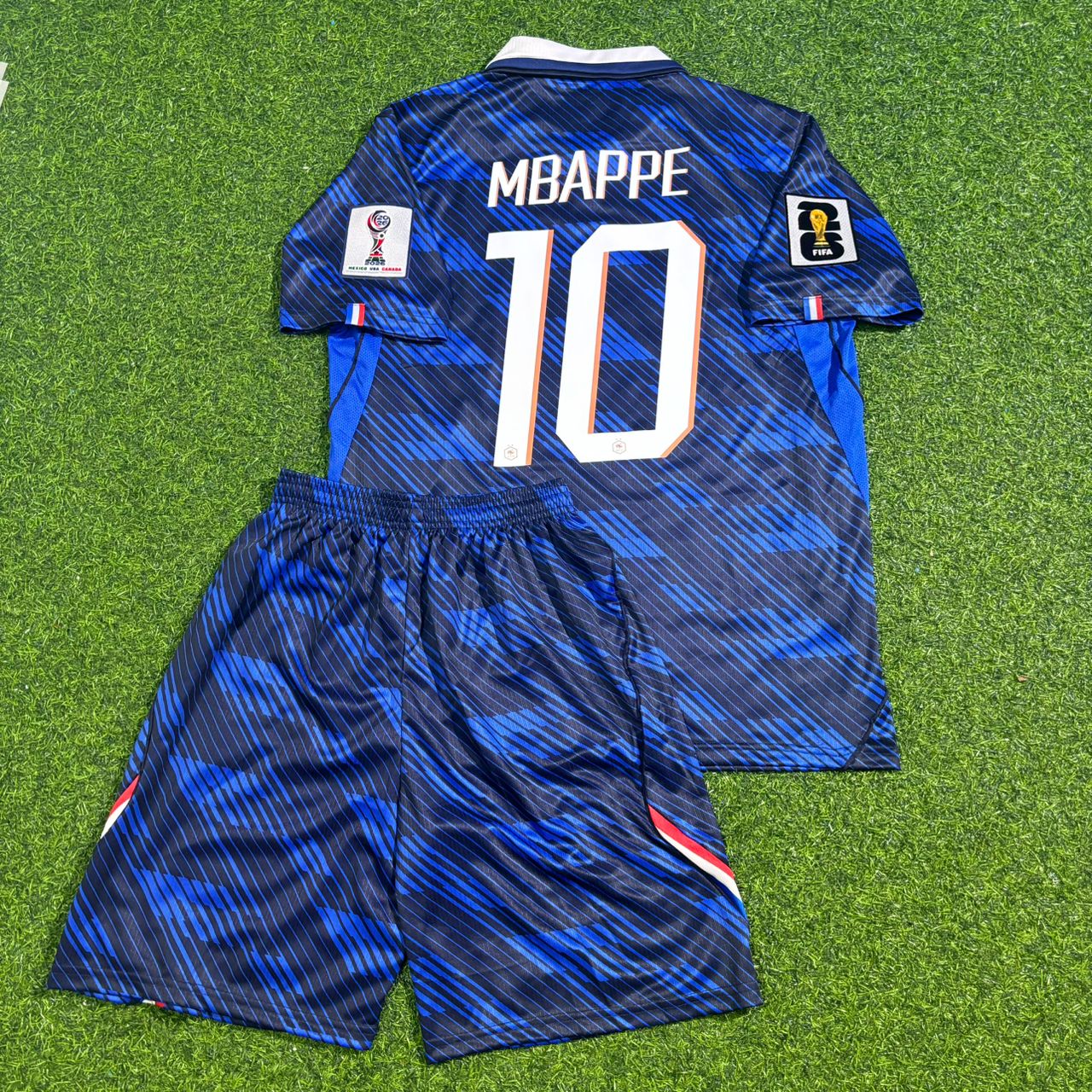 Kylian Mbappé France 2026 World Cup Blue Kids Football Jersey