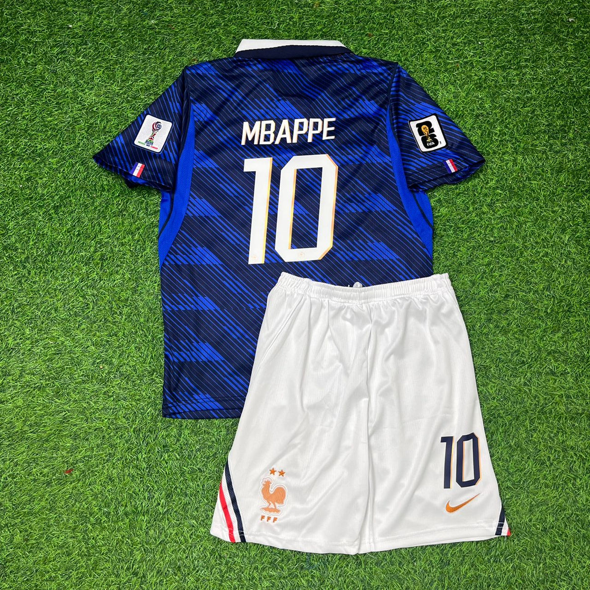 Kylian Mbappé France 2026 World Cup Blue Kids Football Jersey