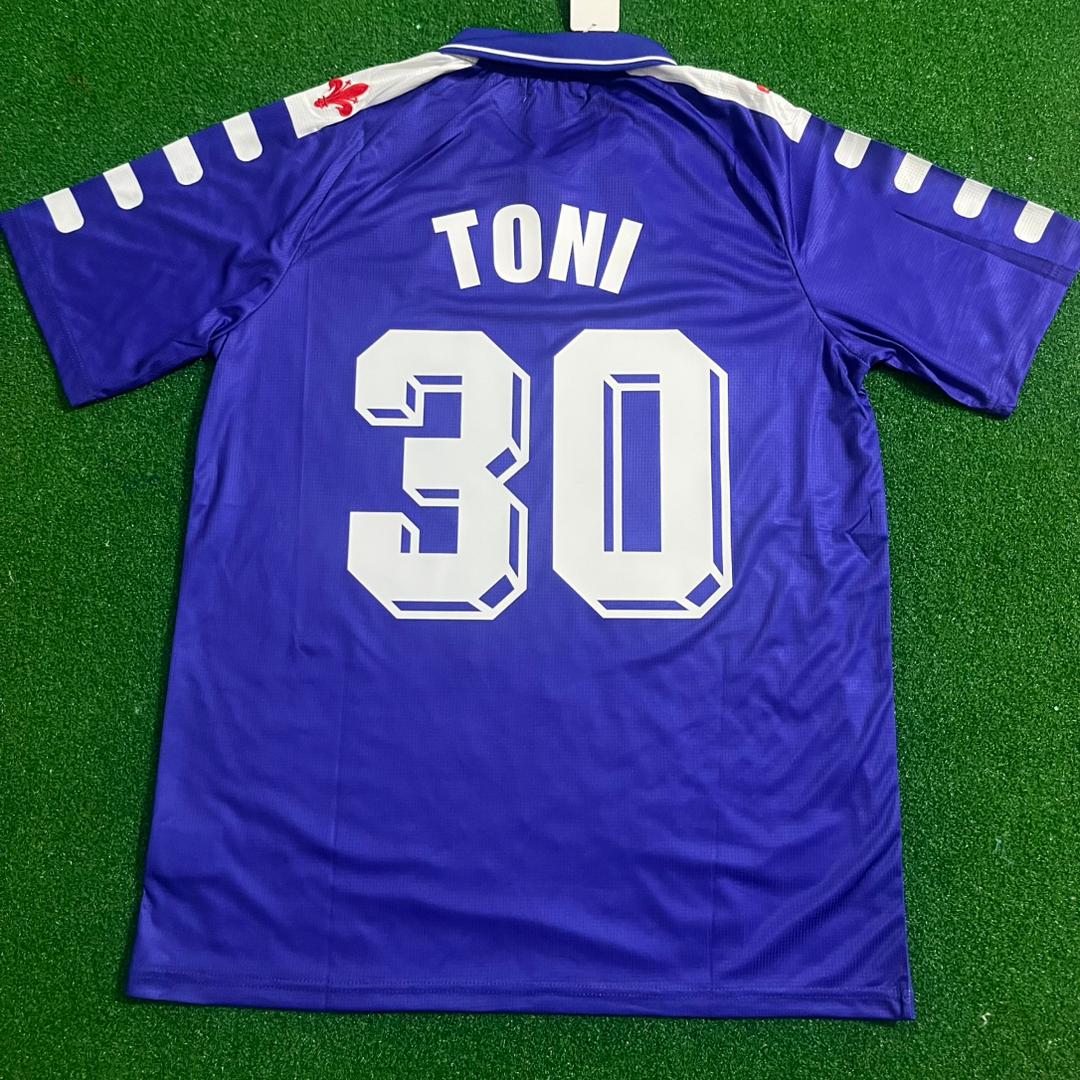 Luca Toni #30 Fiorentina Retro Purple Kit Jersey Trikot Soccer Shirt