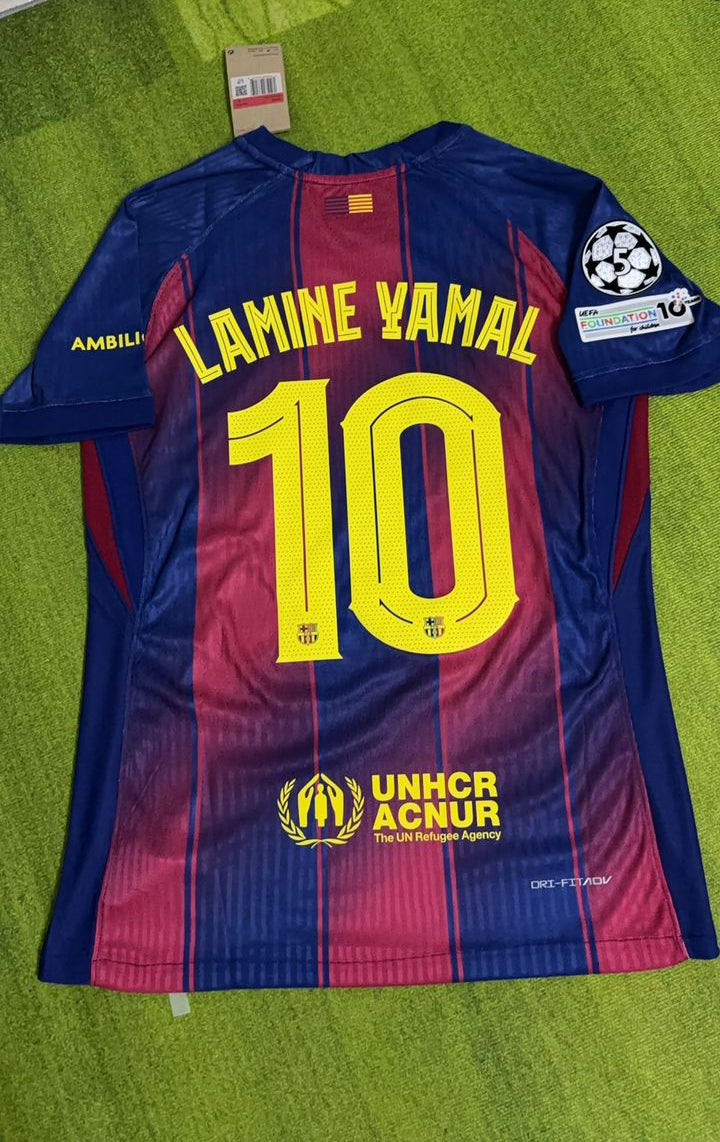 Lamine Yamal Barcelona Heimtrikot Nummer 10 Neu Saison 2026 Fußballshirt