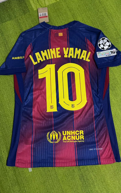 Lamine Yamal Barcelona Heimtrikot Nummer 10 Neu Saison 2026 Fußballshirt
