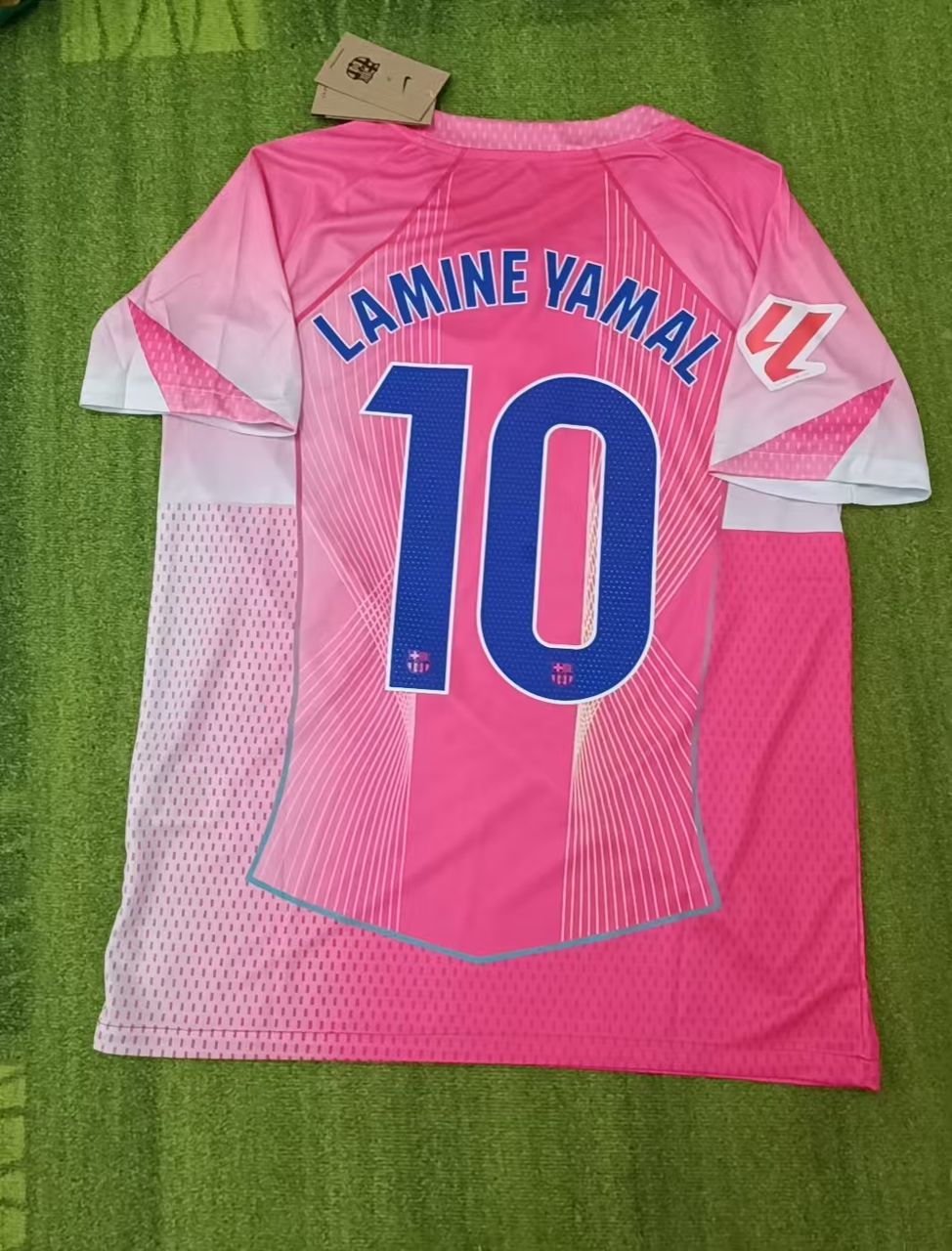 Lamine Yamal Barcelone Domicile Numéro 10 Rose Nouvelle Saison 2026 Maillot de Football
