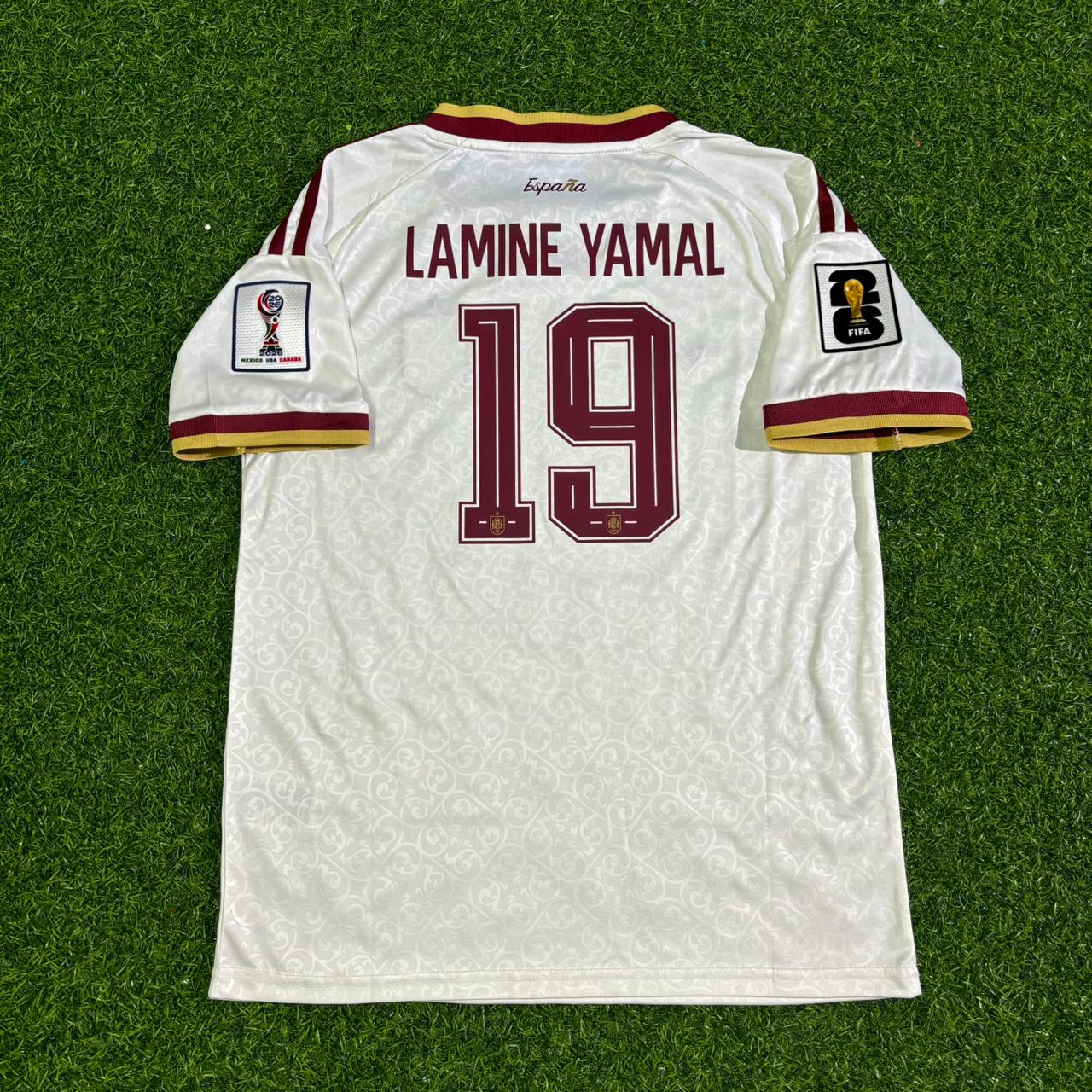 Lamine Yamal Spain 2026 World Cup Away Football Jersey