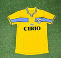 Lazio 1998-2000 Yellow Retro Football Jersey
