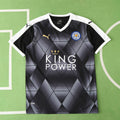 Leicester City 2015-2016 Season Away Retro Black Football Jersey Trikot Maillot