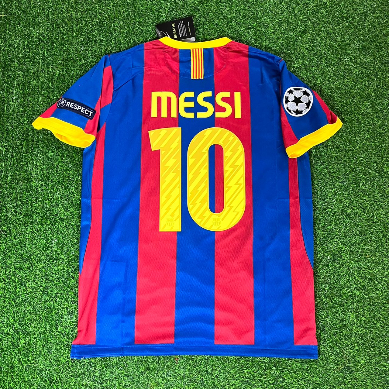 Lionel Messi 10- Barcelona 2011 London Final Jersey Trikot Maillot Soccer Shirt