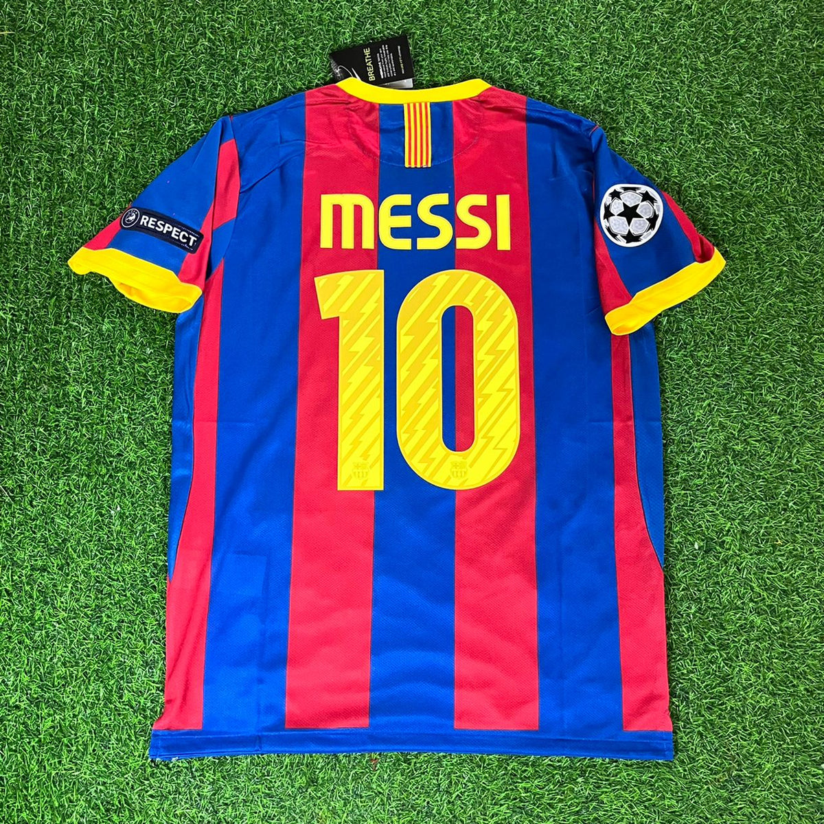 Lionel Messi 10- Barcelona 2011 London Final Jersey Trikot Maillot Soccer Shirt