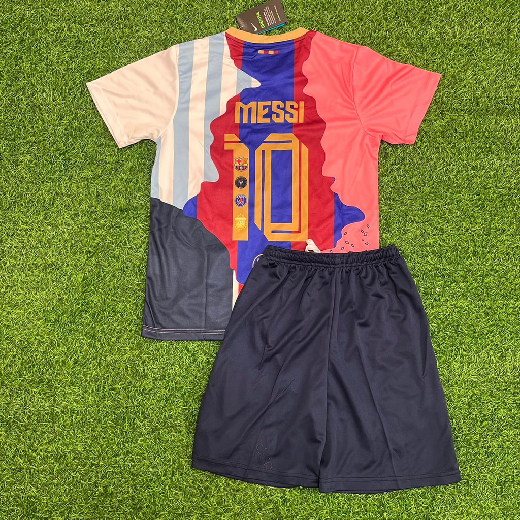 Lionel Messi GOAT Combo 2025 All Teams Special Kids Jersey KinderTrikot Maillot Soccer Shirt
