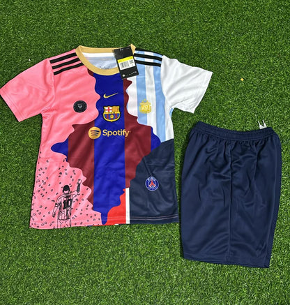 Lionel Messi GOAT Combo 2025 Alle Teams Special Kinder Trikot Maillot Fußballtrikot