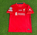 Maillot de football rétro domicile du Liverpool FC pour la finale de la Ligue des champions 2022