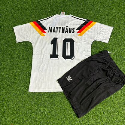 Lothar Matthäus 10 - Deutschland Retro Kinder Trikot WM 1990 Fußballtrikot