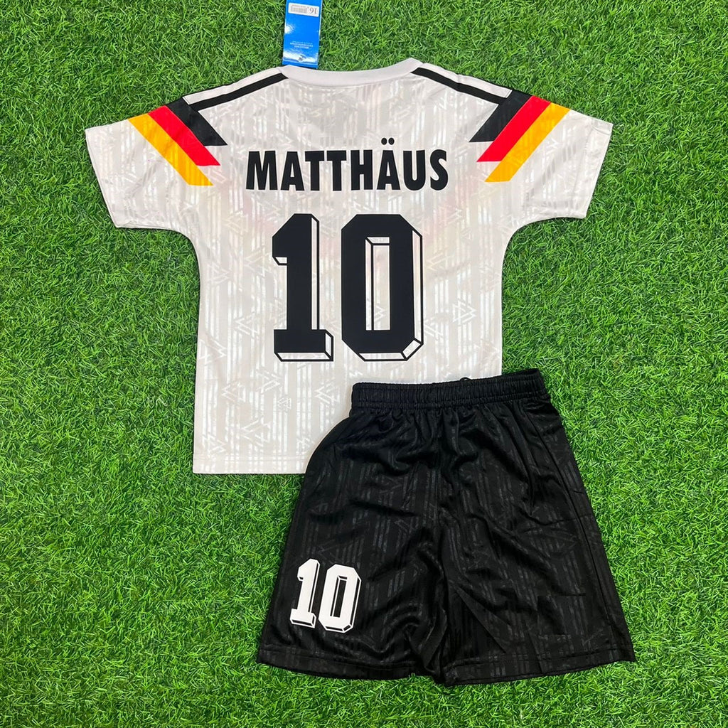 Lothar Matthäus Germany Deutschland Retro Kids Jersey - Deutschland Retro-Kinder Trikot Maglia
