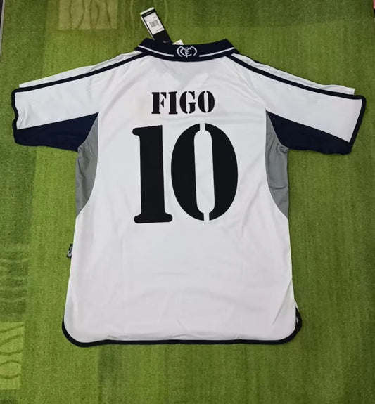Luis Figo Real Madrid 2000 2001 weißes Heimtrikot Shirt Trikot Maillot